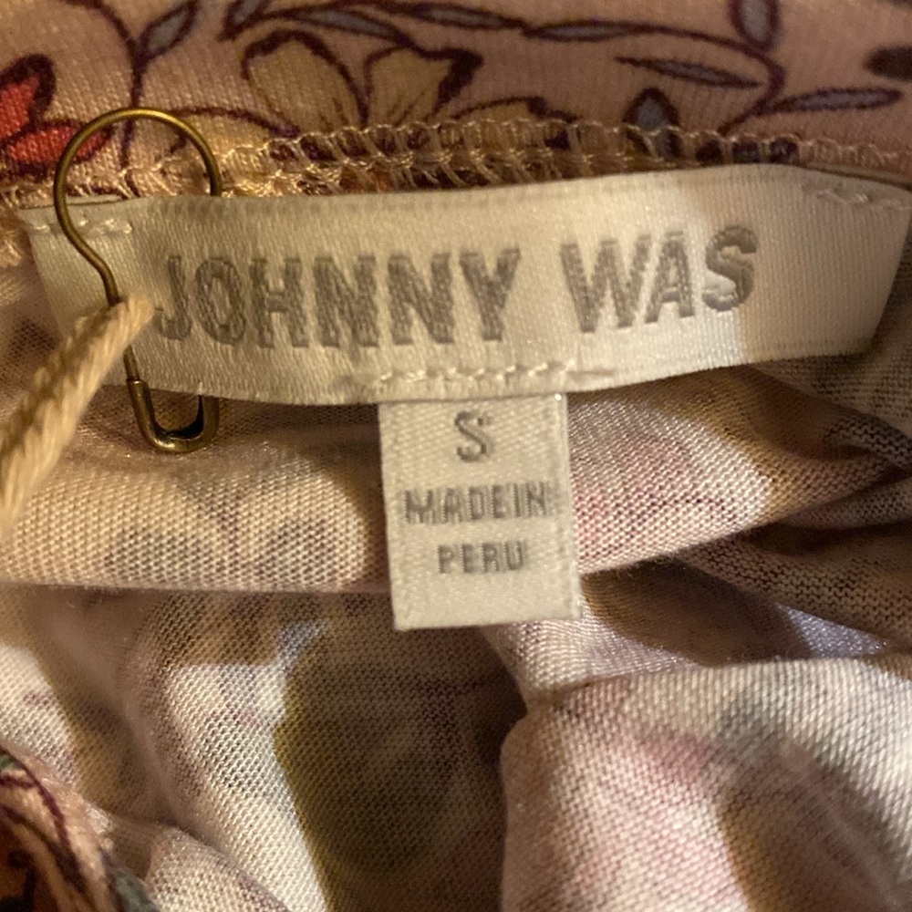 Johnny Was Pink Floral Short Sleeve Nightshirt - Picture 5 of 6